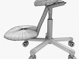 ergonomic stool Model 3D