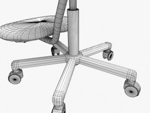 ergonomic stool Model 3D