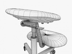ergonomic stool Model 3D