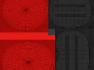 ergonomic stool 3D Model