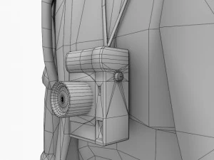 grey alien tourist 3D Model