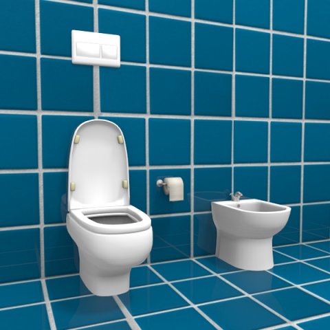 bathroom fixtures Model 3D .c4d .max .obj .3ds .fbx .stl .blend 