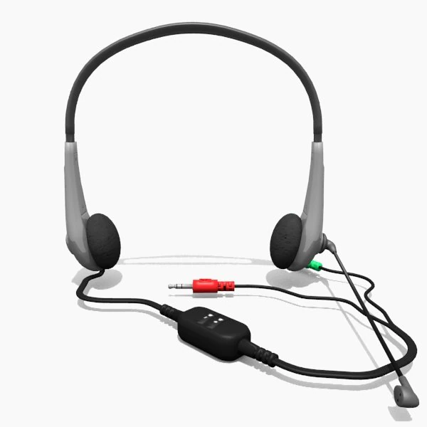 headphones 3D Model .c4d .max .obj .3ds .fbx .stl .blend 
