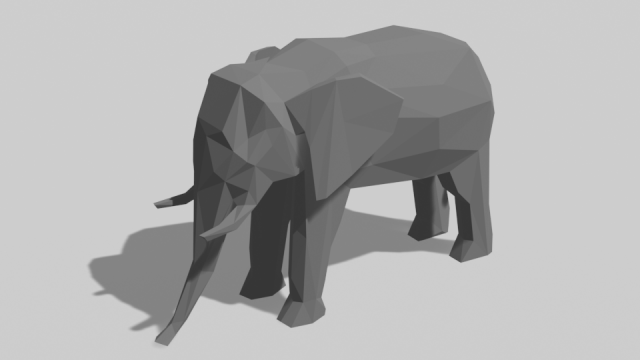 elephant 3D Model .c4d .max .obj .3ds .fbx .stl .blend 