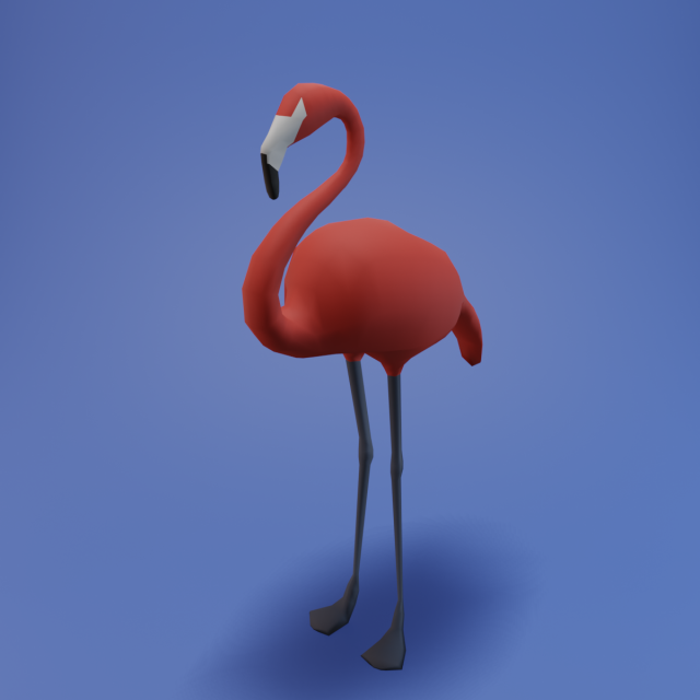 flamingo Modelo 3D .c4d .max .obj .3ds .fbx .stl .blend 