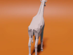 Low poly giraffe 3D Model