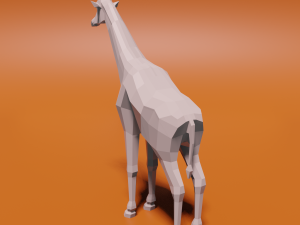 Low poly giraffe 3D Model
