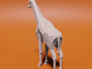 Low poly giraffe 3D Model
