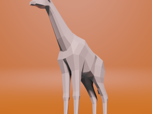 Low poly giraffe 3D Model