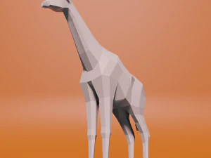 Low poly giraffe 3D Model