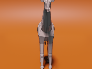 Low poly giraffe 3D Model