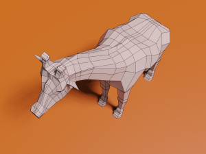 Low poly giraffe 3D Model