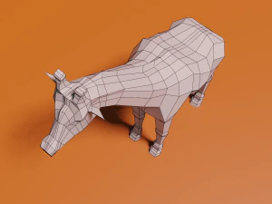 Low poly giraffe 3D Model