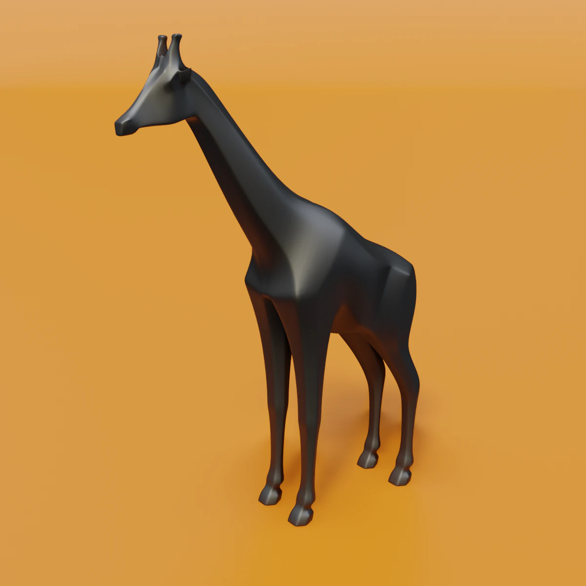 giraffe 3D Print Model .c4d .max .obj .3ds .fbx .stl .blend 