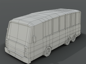 12 low poly cartoon cars 3D Modell