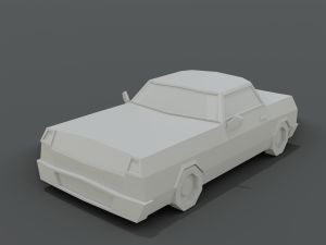 12 low poly cartoon cars 3D Modell