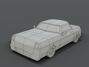 12 low poly cartoon cars 3D Modell