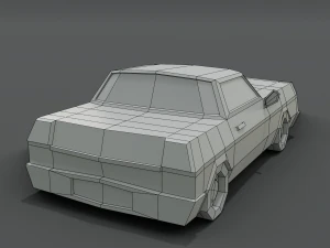 12 low poly cartoon cars 3D Model