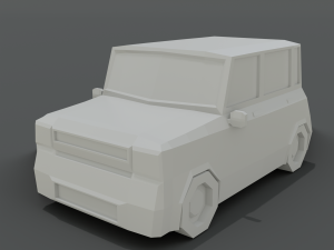 12 low poly cartoon cars 3D Modell