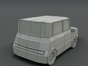 12 low poly cartoon cars 3D Modell