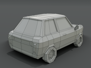 12 low poly cartoon cars 3D Modell