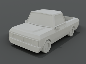 12 low poly cartoon cars 3D Modell