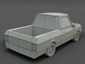 12 low poly cartoon cars 3D Model
