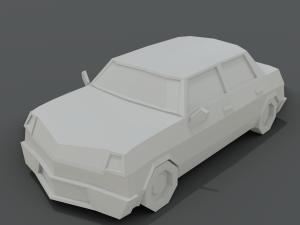 12 low poly cartoon cars 3D Modell