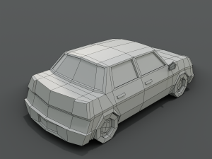 12 low poly cartoon cars 3D Modell