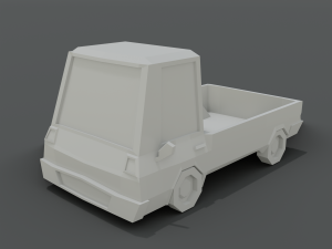 12 low poly cartoon cars 3D Modell