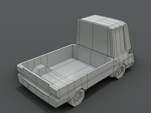 12 low poly cartoon cars 3D Modell