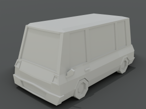 12 low poly cartoon cars 3D Modell