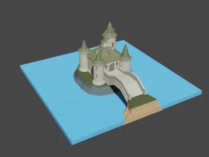 medieval castle 3D Model