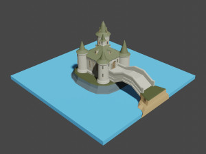 medieval castle 3Dモデル