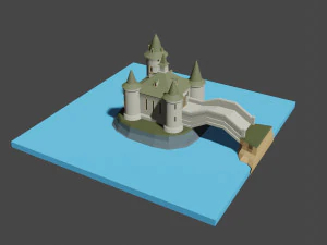 medieval castle 3D Model