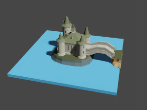 medieval castle 3D Model