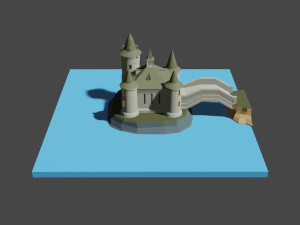 medieval castle 3Dモデル