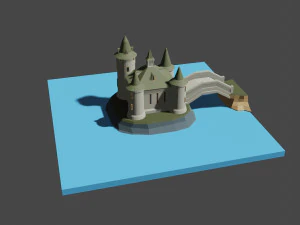 medieval castle 3D Model