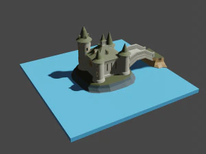 medieval castle 3D Model