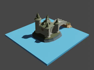 medieval castle 3D Model