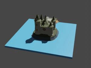 medieval castle 3D Model