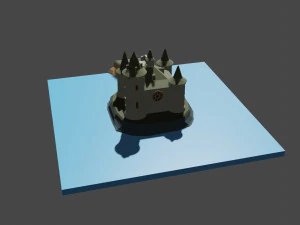 medieval castle 3D Model