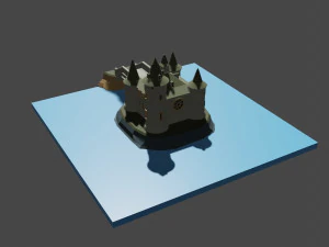 medieval castle 3D Model