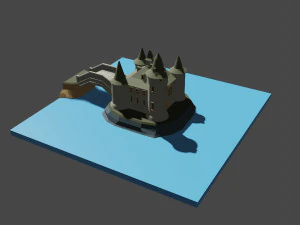 medieval castle 3D Model