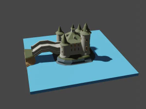 medieval castle 3D Model