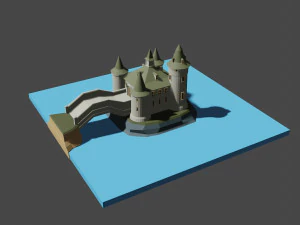 medieval castle 3D Model