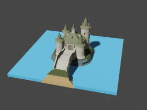 medieval castle 3D Model