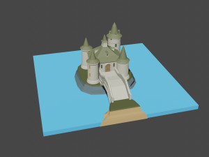 medieval castle 3Dモデル