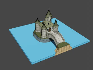 medieval castle 3D Model