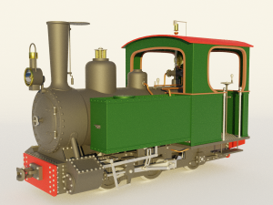 steam locomotive 3D Model